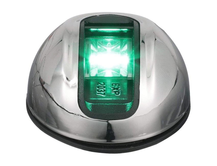 attwood LED 2NM Stainless Starboard Vertical Surface Mount Navigation